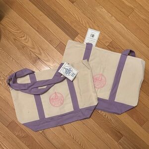 2 Trader Joe’s Large Lavender Tote Bags